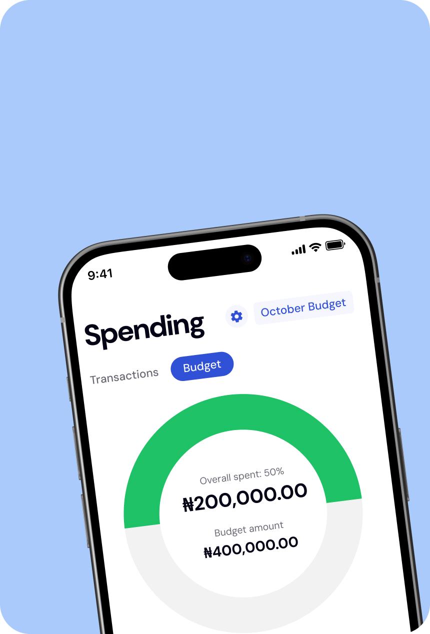 Budget and track your spend, manage your financial habits