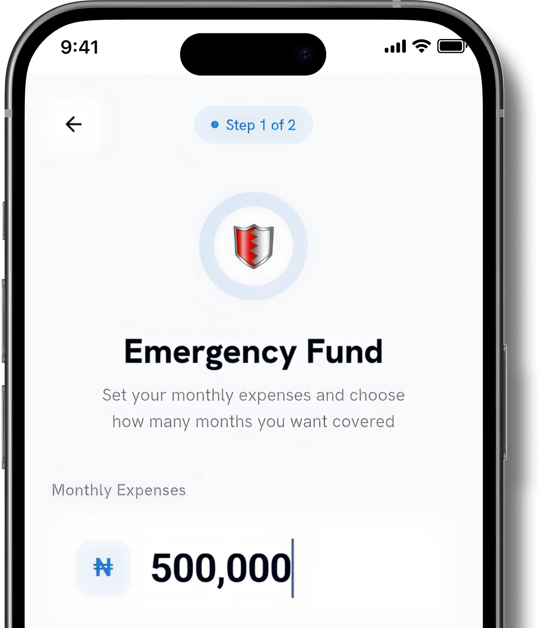 Ladder app - Emergency Fund Feature